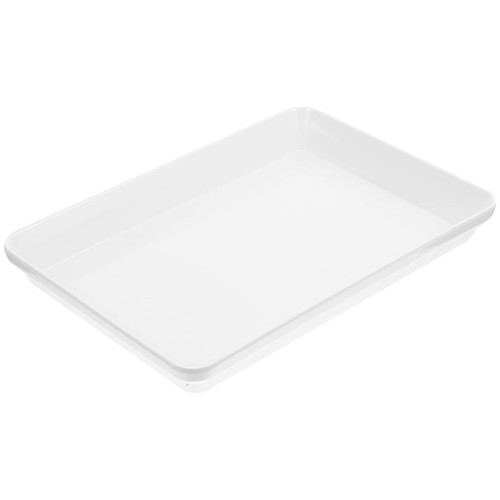 BESTonZON Serving Platter White Serving Plate Kitchen Thickened Plate Rectangles Fruit Platters Kitchen Snack Plate Appetizer Trays Food Dish for Coffee Snacks Nuts Condiments Appetizers
