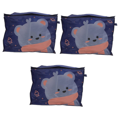 Zerodeko 3pcs quilt bag blanket storage bags clothes storage bag extra large storage bags closet organizers and storage moving bags with travel packing bag non-woven fabric household