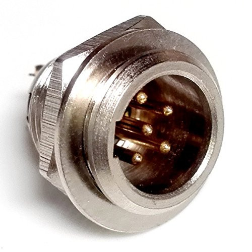 4 Pack CESS 5-Pin TA5F Mini XLR Male Socket Connector (#22: Mini XLR Socket,5-Pin,4-Pack)