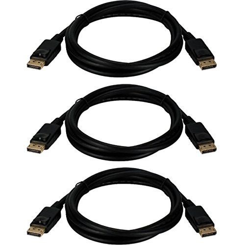 QVS DP-06-3PK 3-Pack 6' DisplayPort Digital A/V