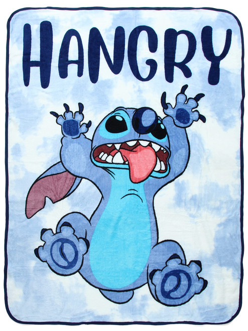 Northwest Disney Lilo and Stitch Hangry Stitch Micro Raschel Fleece Throw Blanket 48x60 Northwest Disney Lilo and Stitch Hangry Stitch Micro Raschel Fleece Throw Blanket 48x60