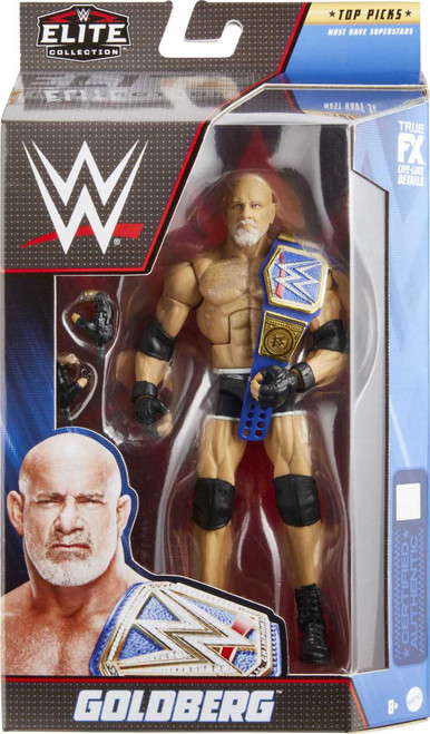 WWE Goldberg Top Picks Elite Collection Action Figure with Universal Championship, 6-inch Posable Collectible Gift for WWE Fans Ages 8 Years Old & Up?