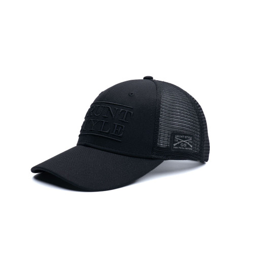 Grunt Style Stacked Logo Hat (Black, One Size)