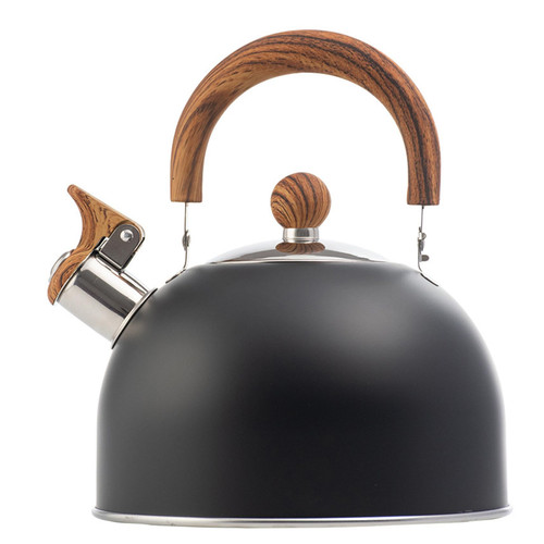 Stove Top Whistling Tea Kettle, 2.5L Stainless Steel Teapot Whistling Tea Pot with Wood Handle Tea Kettle for Stovetop Loud Whistle Kettle for Tea, Coffee, Milk