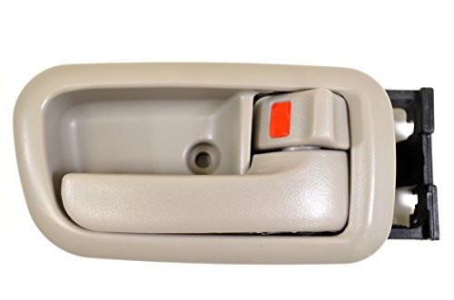 PT Auto Warehouse TO-2950G-FRS - Inside Interior Inner Door Handle/Trim, Gray (Charcoal) - Regular/Extended Cabs, Passenger Side Front