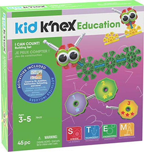 K'NEX Kid I Can count! Ages 3 5 Preschool Education Toy Building Sets (45 Piece) (Amazon Exclusive) K'NEX Kid I Can count! Ages 3 5 Preschool Education Toy Building Sets (45 Piece) (Amazon Exclusive)