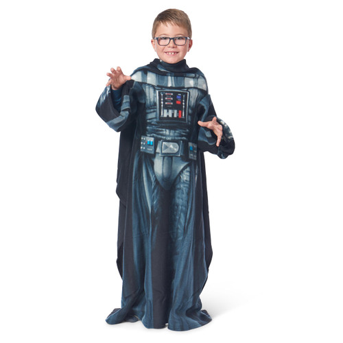 Northwest Star Wars Being Darth Vader Youth Silk Touch Comfy Throw Blanket with Sleeves, 48" x, 48"
