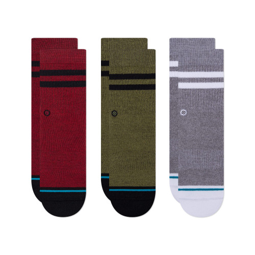 Stance Crew Joven Kids Socks [3 Pack] (Large)