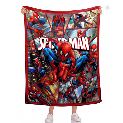 Hero Flannel Throw Blanket, Soft Cozy Blanket for Bed Couch Sofa, Lightweight Travel Blanket for Car, Breathable Air-Conditioning Blanket 40x50 Inches-1