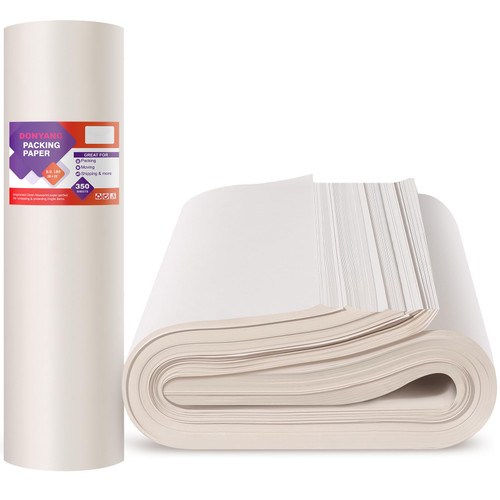 Packing Paper Sheets for Moving Supplies, Newsprint Paper Sheets for Moving Boxes Packing Boxes for Moving, Shipping Supplies, Dishes Glassware Packaging Wrapping Paper 9 lbs, 350 Sheets, 26" x 15"