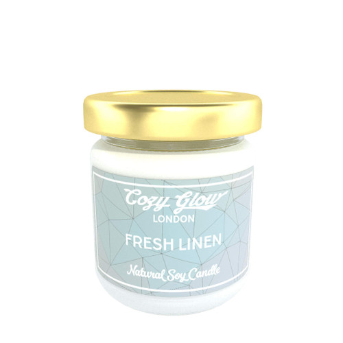 Cozy Glow Fresh Linen Mini Soy Candle