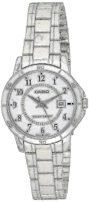Casio Women's LTP-V004D-7B Stainless Steel Analog Watch