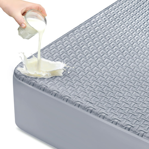 Premium 100% Waterproof Mattress Protector Breathable Cooling Bamboo 3D Air Fabric Mattress Cover Hypoallergenic Noiseless Bed Cover Vinyl Free 8-21'' Deep Pocket (Dark, Queen) Premium 100% Waterproof Mattress Protector Breathable Cooling Bamboo 3D Air Fabric Mattress Cover Hypoallergenic Noiseless Bed Cover Vinyl Free 8-21'' Deep Pocket (Dark, Queen)