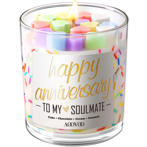 Anniversary Candle Gifts for Her - Happy Anniversary Scented Candle Gift for Wedding, Christmas, Valentine's Day, Romantic Gifts for her Girlfriend, Boyfriend, Husband Wife, 10 oz Soy Wax Anniversary Candle Gifts for Her - Happy Anniversary Scented Candle Gift for Wedding, Christmas, Valentine's Day, Romantic Gifts for her Girlfriend, Boyfriend, Husband Wife, 10 oz Soy Wax