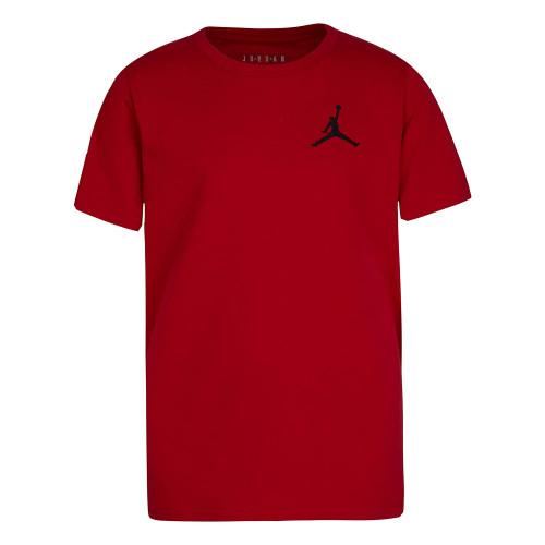 Jordan Boy's Jumpman Air Embroidered Tee (Big Kids) Gym Red MD (10-12 Big Kid)
