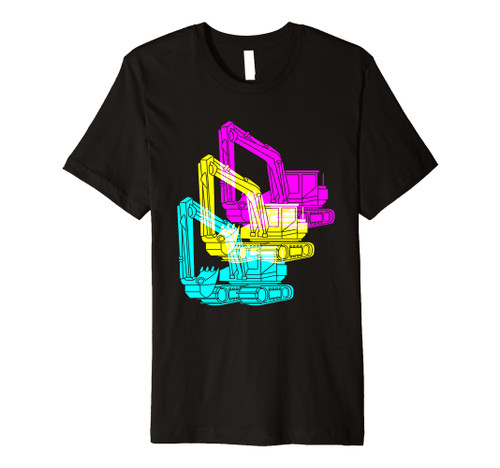 Retro Heavy Equipment Operator Excavator Premium T-Shirt