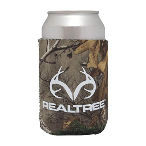 Realtree Camo Graphics RMC5200 Xtra White Realtree Logo-Extra Camo Graphics Magnetic Can Cooler