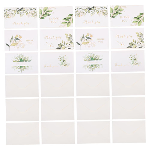 BESTOYARD 36 Sets thank you letter postcard wedding cards postcard envelopes wedding favors thank you gifts Wedding Greeting thank you greeting card thanksgiving day cards blessing cards