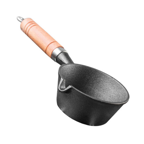 FUNOMOCYA oil pan milk creamer pitcher Milk Heating Pan mini cooking pot Stew pot Iron Soup Steam Pot camping pan