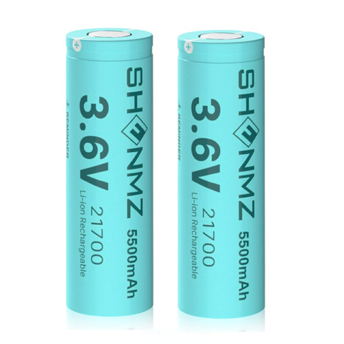 SHENMZ 2-Pack 3.6V Rechargeable Battery for 5500mAh High Drain Flat top Battery with Battery Holder