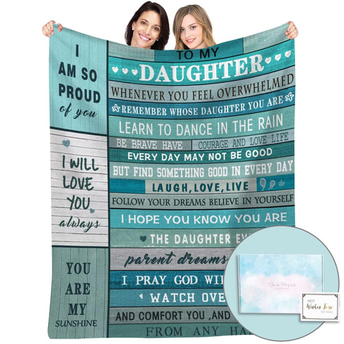 Daughter Gifts,Daughter Birthday Gift Idea, Gifts for Daughter from Mom Dad Mothers, Best Birthday Gifts for Daughter Adult Graduation Wedding,Unique Birthday Gifts to My Daughter Blanket 60''x50'' Daughter Gifts,Daughter Birthday Gift Idea, Gifts for Daughter from Mom Dad Mothers, Best Birthday Gifts for Daughter Adult Graduation Wedding,Unique Birthday Gifts to My Daughter Blanket 60''x50''