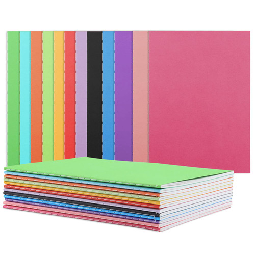 Small Notebook Mini Notebook Composition Notebook Journals Notebook,24 Pack Colorful Journals Notebooks Small Pocket Notebooks Mini Journal Memo Notepads,Kraft Writing Notepad for Students Home Office School College Supplies (A5)