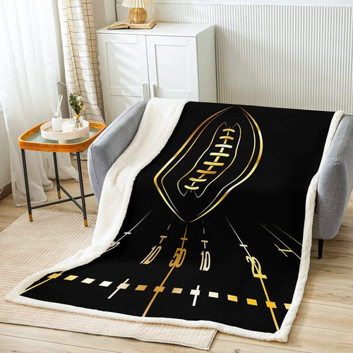 Feelyou Rugby Fleece Throw Blanket Sports Rugby Sherpa Plush Blankets and Throws for Kids Boys Teens Black Rugby Flannel Fuzzy Blanket for Bed Sofa Couch 30"x40" Feelyou Rugby Fleece Throw Blanket Sports Rugby Sherpa Plush Blankets and Throws for Kids Boys Teens Black Rugby Flannel Fuzzy Blanket for Bed Sofa Couch 30"x40"
