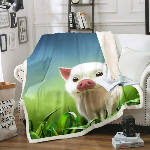 Erosebridal Kids Pig Throw Blanket Kids Girls Cute Animal Plush Bed Blanket, Funny Pet Pattern Sherpa Blanket for Children Boys Teens Green Grass Cartoon Fleece Throw Baby Size Flannel Throw Erosebridal Kids Pig Throw Blanket Kids Girls Cute Animal Plush Bed Blanket, Funny Pet Pattern Sherpa Blanket for Children Boys Teens Green Grass Cartoon Fleece Throw Baby Size Flannel Throw