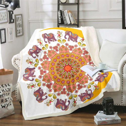Erosebridal Paisley Throw Blanket Kids Girls Bohemian Elephant Plush Bed Blanket, Boho Chic Mandala Sherpa Blanket for Children Boys Teens Tie-Dye Exotic Fleece Throw Baby Size Flannel Blanket Erosebridal Paisley Throw Blanket Kids Girls Bohemian Elephant Plush Bed Blanket, Boho Chic Mandala Sherpa Blanket for Children Boys Teens Tie-Dye Exotic Fleece Throw Baby Size Flannel Blanket