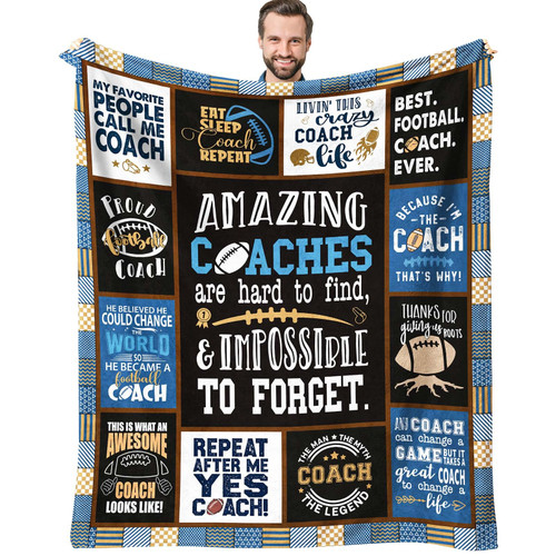 Sbangtu Christmas Football Coach Gifts for Men, Gifts for Football Coaches, Football Coach Gift Throw Blanket 60"X50", Football Coaches Appreciation Gifts, Xmas Coach Gifts from Team Football Sbangtu Christmas Football Coach Gifts for Men, Gifts for Football Coaches, Football Coach Gift Throw Blanket 60"X50", Football Coaches Appreciation Gifts, Xmas Coach Gifts from Team Football