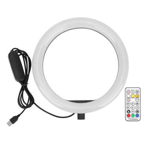 for Making Outdoor Photography Lights,10 inch Dimmable RGB LED Selfie Ring Light Photography Fill Light for Vlog DSLR Video Studio, Indoor Fill Lights, Portrait, Ring Light Selfie Light RGB LED R