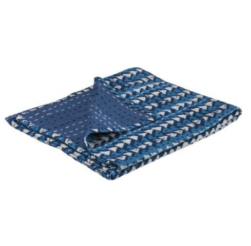 Primitives by Kathy Blue Triangle Stripe Throw Blanket
