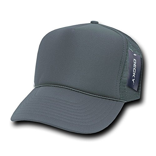 DECKY Solid Foam Trucker Cap, Charcoal