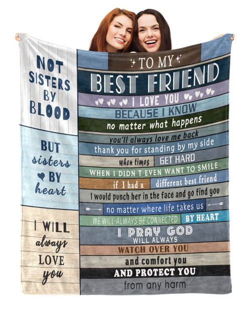 Best Friends Blankets for Women - Gifts for Best Friends - Bestie Gifts for Women - to My Best Friend Blanket - Friendship Blanket Gifts for Women - Best Friends Birthday Gifts Throw Blanket 60"x 50"
