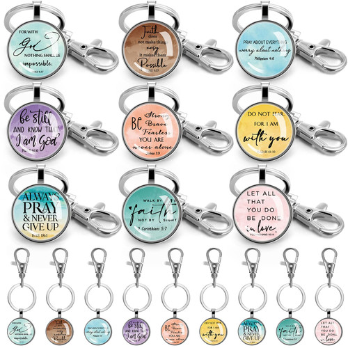 Fumete 36 Pcs Christian Keychain Bulk Bible Verse Religious Keychain Scripture Quote Keychain Inspirational Faith Hope Belief Gifts party favors Supplies for Men Women (Cute Style) Fumete 36 Pcs Christian Keychain Bulk Bible Verse Religious Keychain Scripture Quote Keychain Inspirational Faith Hope Belief Gifts party favors Supplies for Men Women (Cute Style)
