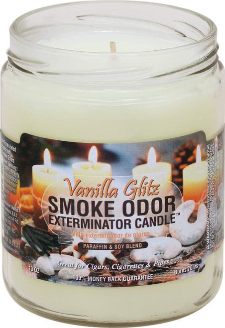 Smoke Odor Exterminator Vanilla Glitz Candle, 13 oz - Pack of 2