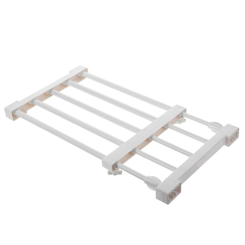 Parliky 1Pc Wardrobe Layered partition Kitchen Drawer Organizer Shelf Expandable Closet Shelves Closet Shelf Wall Mount Clothing Rack Storage Bracket abs White Dorm Artifact Scalable