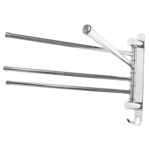 SHOWERORO Towel Rack Swivel Towel Holder Swivel Towel Hook Wall Towel Bathroom Towel Bar Folding Arm Swivel Hanger Towel Shelf Stainless Steel to Rotate Double Towel Bar Wall Hanging