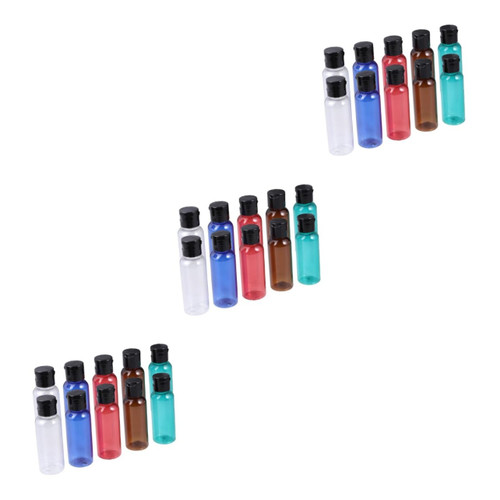 FOMIYES 30 Pcs travel containers for liquids lotion travel container liquid dispenser Portable liquid Containers Refillable Bottle travel cap bottles Sub Bottle Subpackaging Bottle long