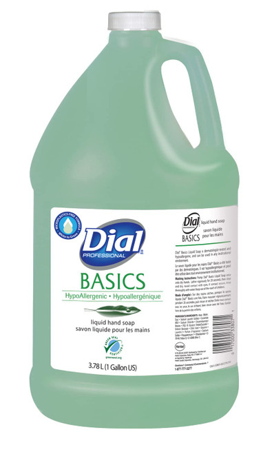 Dial Professional Professional Basics Hypoallergenic Liquid Hand Soap Dia 33809, 128 Fl Oz (Pack of 1)