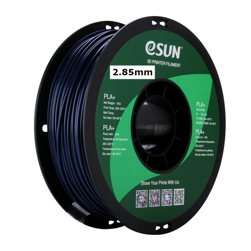 eSUN 2.85mm Dark Blue PLA PRO (PLA+) 3D Printer Filament 1KG Spool (2.2lbs), Dark Blue