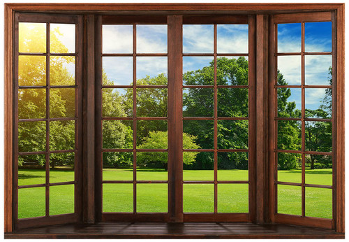 YYNXSY 8X6FT Office Backdrop for Video Conference Backdrop with Window Background Screen for Video Conferencing Photography Studio Background Props Holiday Party Birthday Party Room YY-1003