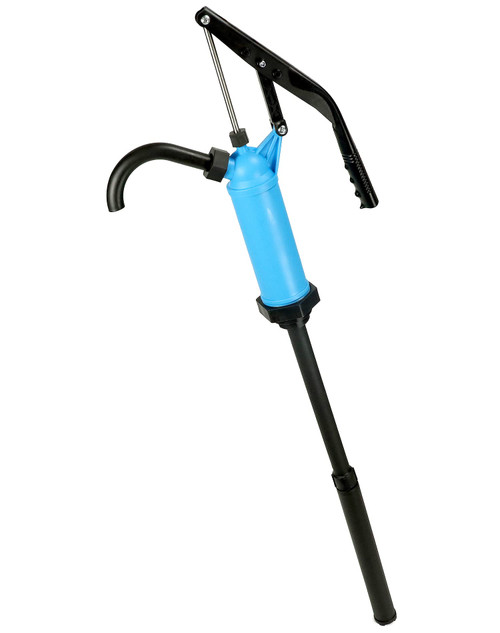 QWORK Telescopic Manual Leaver Action Drum Pump, Blue General Purpose Lever Action Barrel Drum Pump Fit Most 15 Gal, 30 Gal & 55 Gal Drum Barrels, Hand Pump for Cutting Oils, Motor Oils, Paraffin QWORK Telescopic Manual Leaver Action Drum Pump, Blue General Purpose Lever Action Barrel Drum Pump Fit Most 15 Gal, 30 Gal & 55 Gal Drum Barrels, Hand Pump for Cutting Oils, Motor Oils, Paraffin
