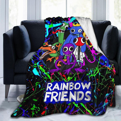 Cartoon Blanket Anime Throw Blanket Warm Ultra-Soft Blanket for Bed Living Room Bedroom Car Sofa 50"X40"