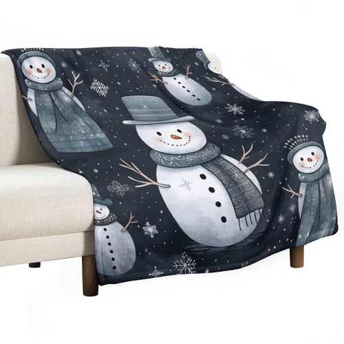 Summer Throw Blanket Grey Snowman Snowflakes Let It Snow Throw Blankets Flannel Blanket Christmas Holiday Blanket 30"x40" for Couch Sofa Bed for Adults and Children Warm Soft Autumn and Winter Summer Throw Blanket Grey Snowman Snowflakes Let It Snow Throw Blankets Flannel Blanket Christmas Holiday Blanket 30"x40" for Couch Sofa Bed for Adults and Children Warm Soft Autumn and Winter