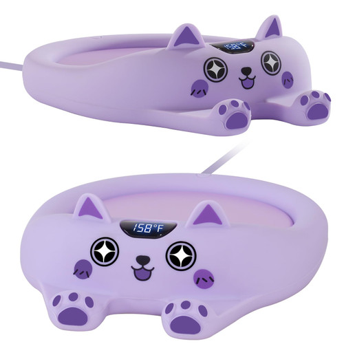 PUSEE Coffee Mug Warmer, Coffee Warmer for Desk with Auto Shut Off, Smart Candle Warmer with 3 Temp Settings, Coffee Warmer Plate for Cocoa Tea Water Milk (No Cup)