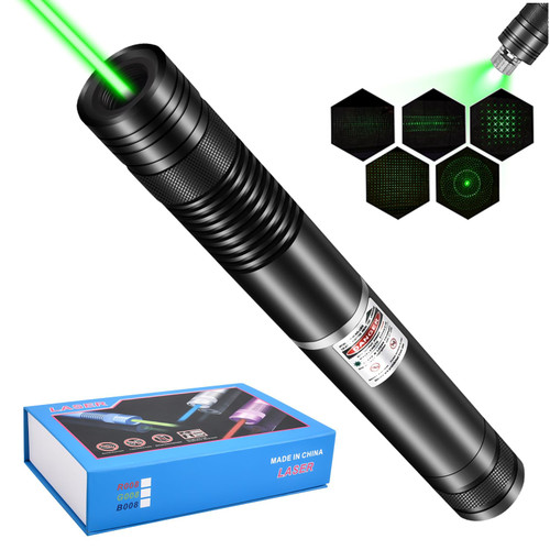 LUEIIN Flashlights with Green Laser Pointer, Long Range 20000 Feet Visible Beam, Rechargeable Flashlight Laser Pointer High Power for Camping Hunting