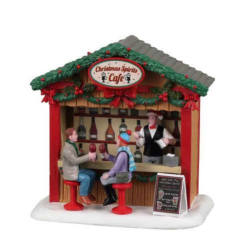 Lemax 23605 Christmas Spirits Cafe, Resin (Pack of 12)