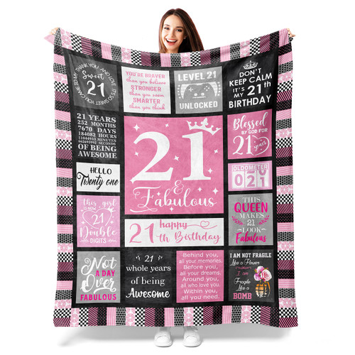 21st Birthday Gifts for her, 21st Birthday Gifts, 21 birthday Gifts for Her, 21st Birthday Gift Ideas, 21 year old Birthday Gifts for Her, 21st birthday decorations for her Throw Blankets 60"X50" 21st Birthday Gifts for her, 21st Birthday Gifts, 21 birthday Gifts for Her, 21st Birthday Gift Ideas, 21 year old Birthday Gifts for Her, 21st birthday decorations for her Throw Blankets 60"X50"