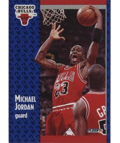 Michael Jordan 1991-92 Fleer Basketball Card #29 UG